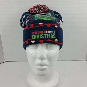 National Lampoon's Christmas Vacation Griswold‎ Family Beanie Navy Pom Hat NEW